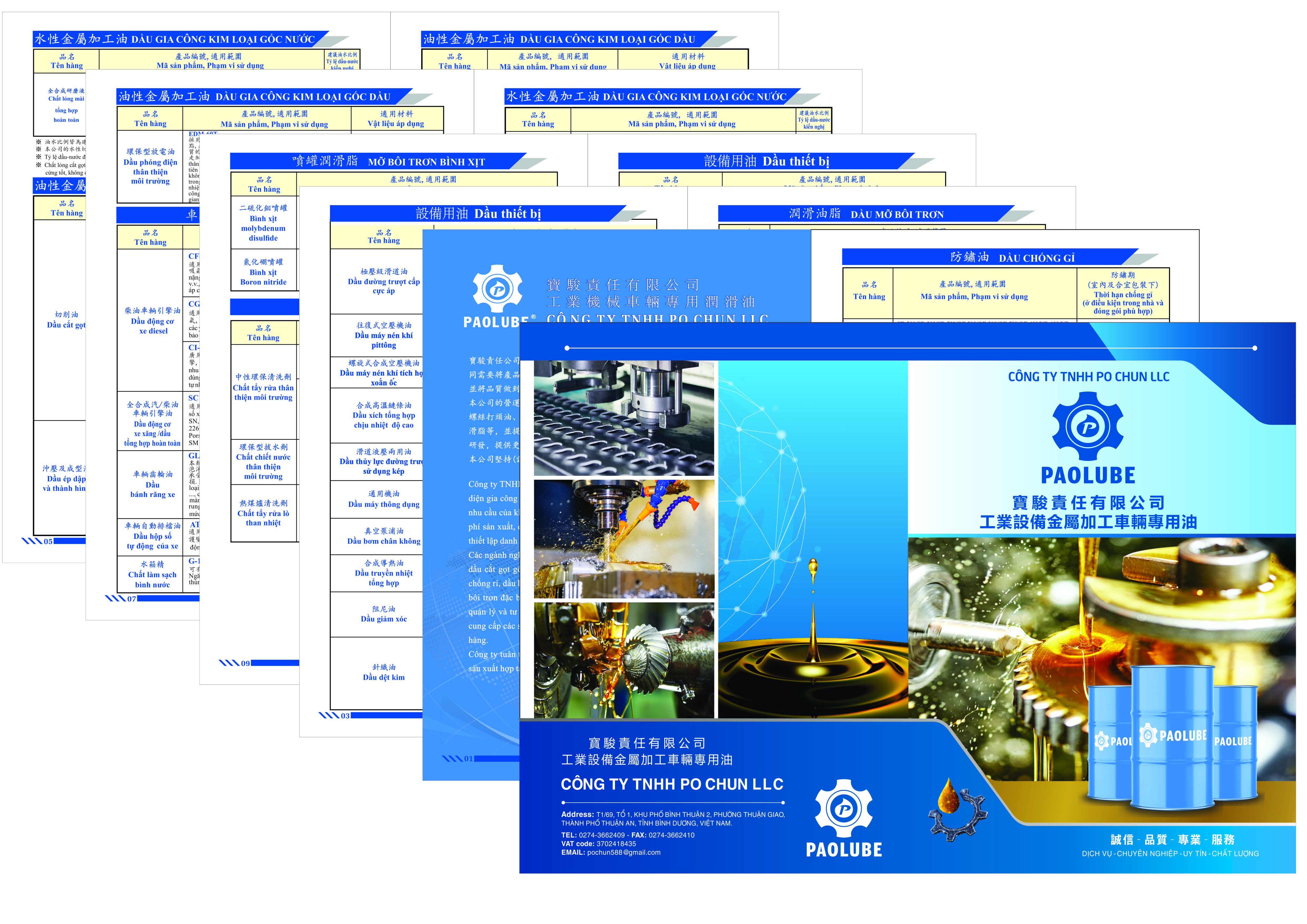  IN CATALOGUE CÔNG TY PAOLUBE - BÌNH DƯƠNG