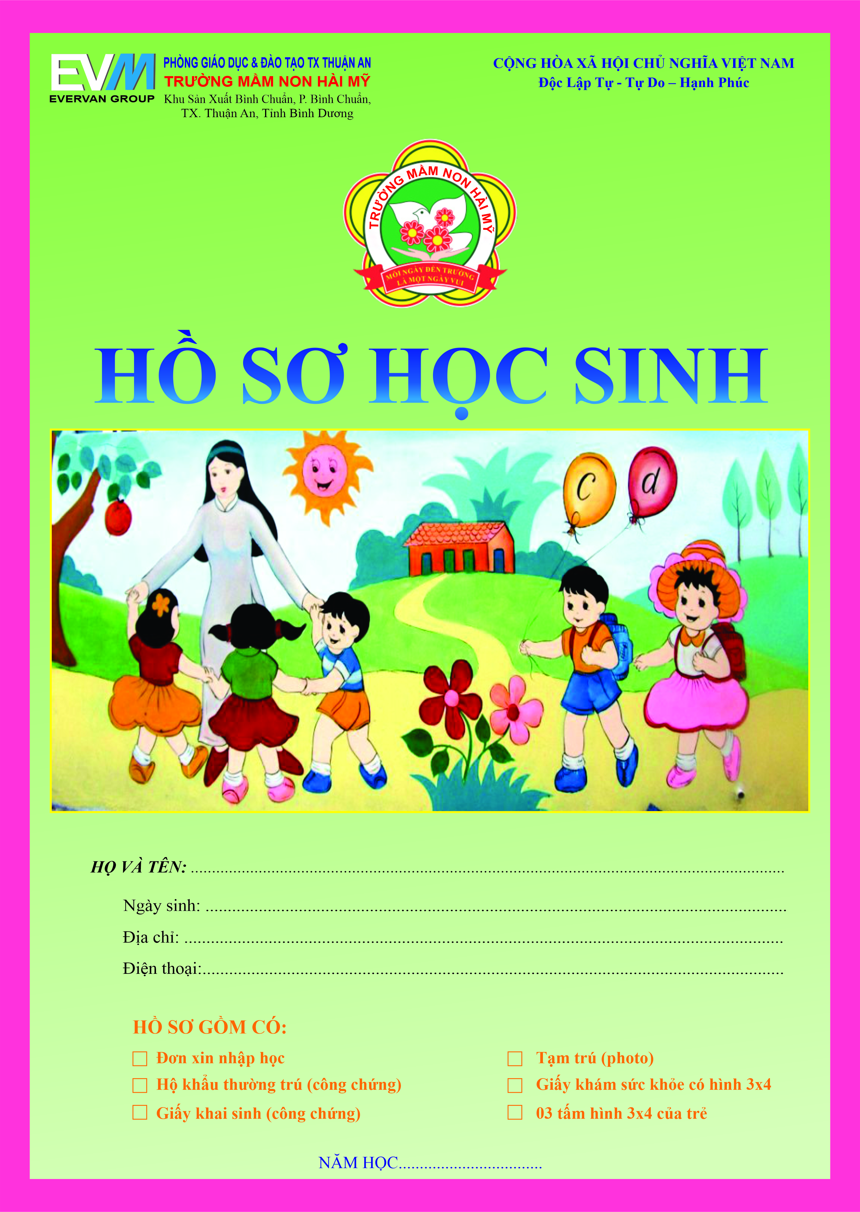  in bao thư 4 màu - tại bình dương