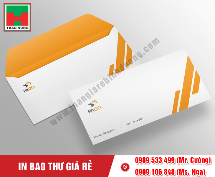In bao thư theo yêu cầu – Thiết kế miễn phí