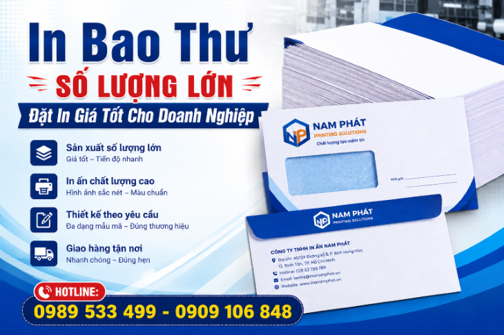  In Bao Thư Số Lượng Lớn – Giá Tốt Cho Doanh Nghiệp