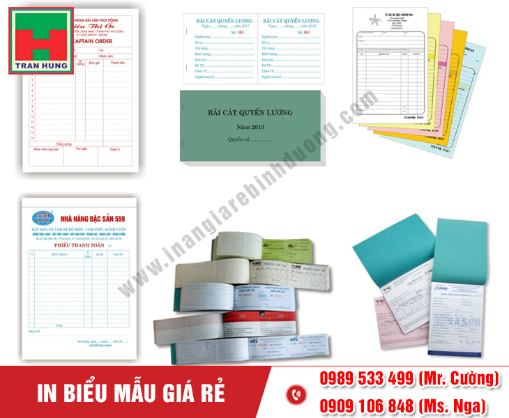  Thiết kế biểu mẫu miễn phí và in biểu mẫu giá rẻ Bình Dương