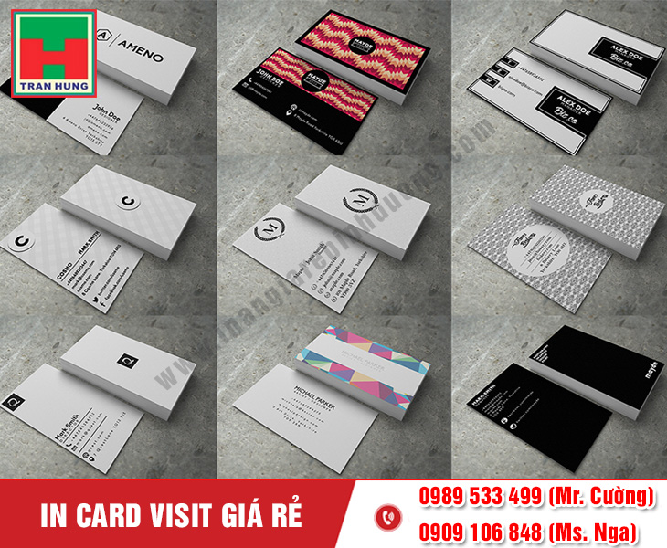  In Card Visit Giá Rẻ – Thiết Kế Miễn Phí