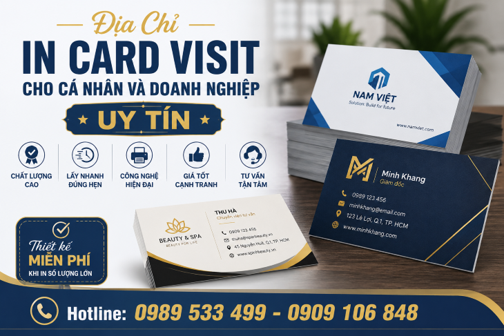  Địa Chỉ In Card Visit Cho Cá Nhân Và Doanh Nghiệp Uy Tín