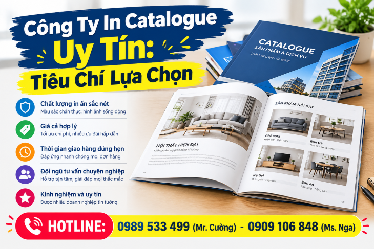 Công Ty In Catalogue Uy Tín: Tiêu Chí Lựa Chọn