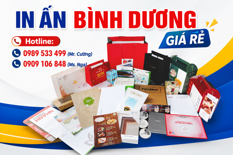  In Ấn Giá Rẻ Bình Dương, In Nhanh, Đẹp