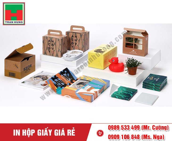  Nhận in và sản xuất hộp giấy số lượng ít tại Bình Dương