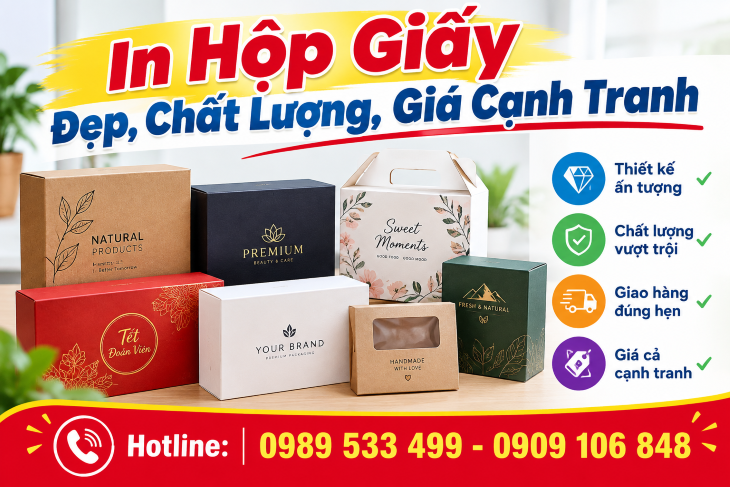In Hộp Giấy Đẹp, Chất Lượng, Giá Cạnh Tranh