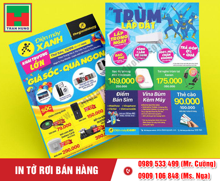 In tờ rơi bán hàng – Bí quyết tiếp cận khách hàng hiệu quả