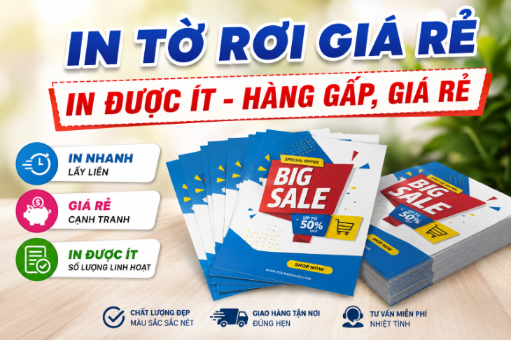 In Tờ Rơi A4 Đẹp, Chuyên Nghiệp Giá Rẻ
