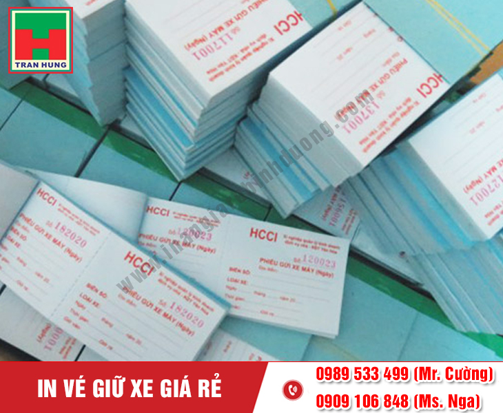 In vé giữ xe lấy liền – Giải pháp cho doanh nghiệp cần gấp